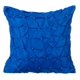 thumbnail image 1 of Funda de cojín decorativa con acento azul rey, 40 x 40 cm (16 x 16 pulgadas), cojines de tafetán para sofá, color liso, con nudos, texturizados, diseño moderno - Textura azul rey, 1 of 3