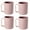 Pink, variant on Reusable Plastic Drinking Cup with Handle, BPA Free Microwave & Dishwasher Safe Food Grade PP Coffee & Milk Mug Set of 4