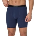 thumbnail image 3 of Hanes Mens Underwear Long Leg Boxer Briefs, 3-Pack, Cotton Stretch, Moisture Wicking, 3 of 8