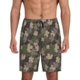 thumbnail image 3 of Lsque Camouflage maple Mens Sleep Pajama Shorts,Short Pajama Pants, Cotton Ultra-Soft Knit-Medium, 3 of 9