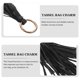 thumbnail image 4 of BRIGHTFUFU Llavero con colgante de coche de moda para mujer, llavero con anilla, abalorio de cuero sintético con borlas, accesorio para bolso (negro), 4 of 7