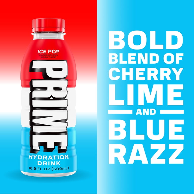 Prime Hydration Drink, Electrolyte Infused, Ice Pop Flavor, 16.9