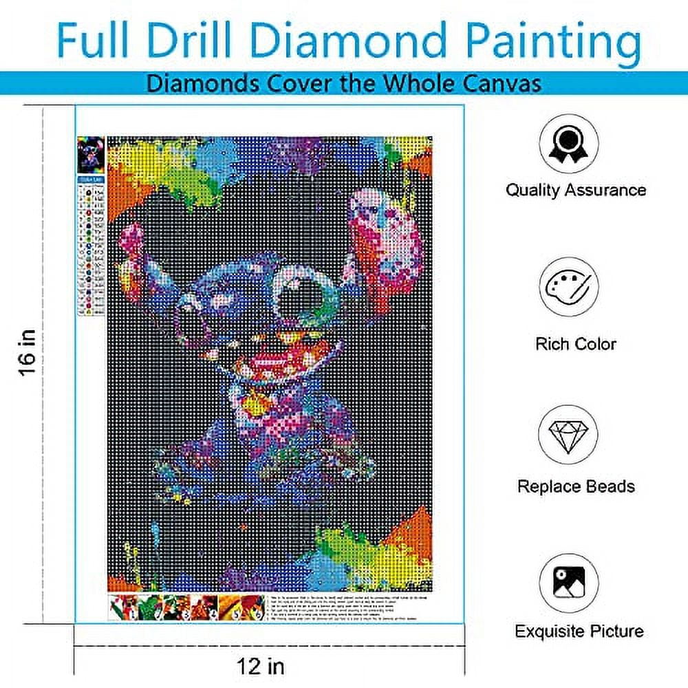 haikyuu Diamond Painting Kits for Adults Lovers, Disney Stitch Full Drill  Crystal Rhinestone Embroidery Arts Craft Perfect for Home Wall Decor Gift 
