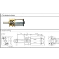 thumbnail image 5 of Motor de reducción, 39rpm-1500RPM, Motor eléctrico de metal para juguetes DIY RC, 8 tamaños 50 rpm Zulema Reducción de velocidad de la caja de engranajes, 5 of 5