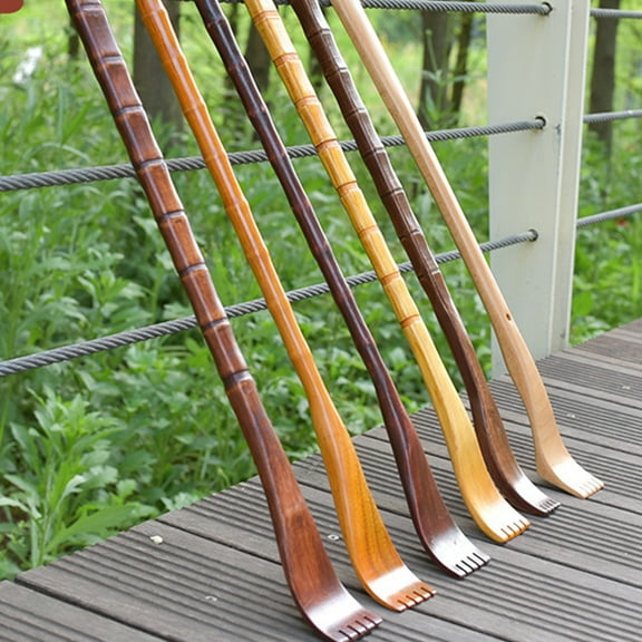 Back Scratching Tool Wooden Back Scratching Tool Back Scratcher Creative Claw Scratcher Khaki （Round Shape）