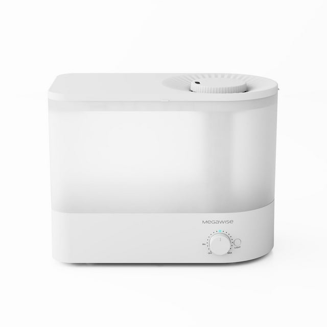 Humidificador MEGAWISE 2025 de gran capacidad, 6 litros, relleno superior, blanco