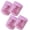 Light Pink with Bright Pink Ribbon and HFC, variant on COUVER 4 Inch Embroidered Breast Cancer Ribbon Light Pink HFC Athletic Wristbands 2 Pairs (Unisex)