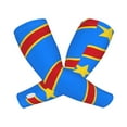 thumbnail image 2 of Congo Flag Sun Protection Cooling Arm Sleeves With Thumb Holes Gardening Outdoors Sunscreen Arm Sleeves, 2 of 6