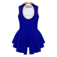 thumbnail image 3 of Ocealan Girls Ringmaster Circus Show Dancewear Sleeveless Leotard Tail Skirts Lion Tamer Uniform Royal Blue 14, 3 of 7