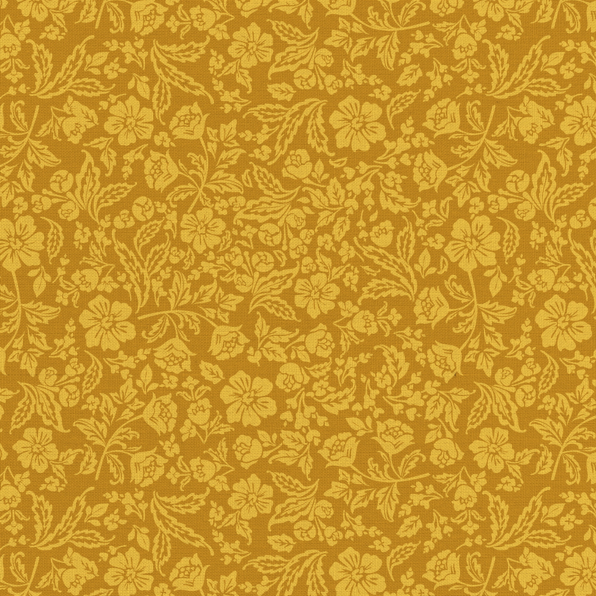 (2 pack) Waverly Inspirations 1 Yard 100% Cotton Paris Floral, Marigold, 44" Wide for Quilting & Sewing