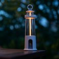 thumbnail image 4 of Bearachild Luz ambiental del claro de luna del faro de la base magnética del ABS para la luz ambiental compacta y portátil que acampa Iluminación y accesorios blanco, 4 of 6