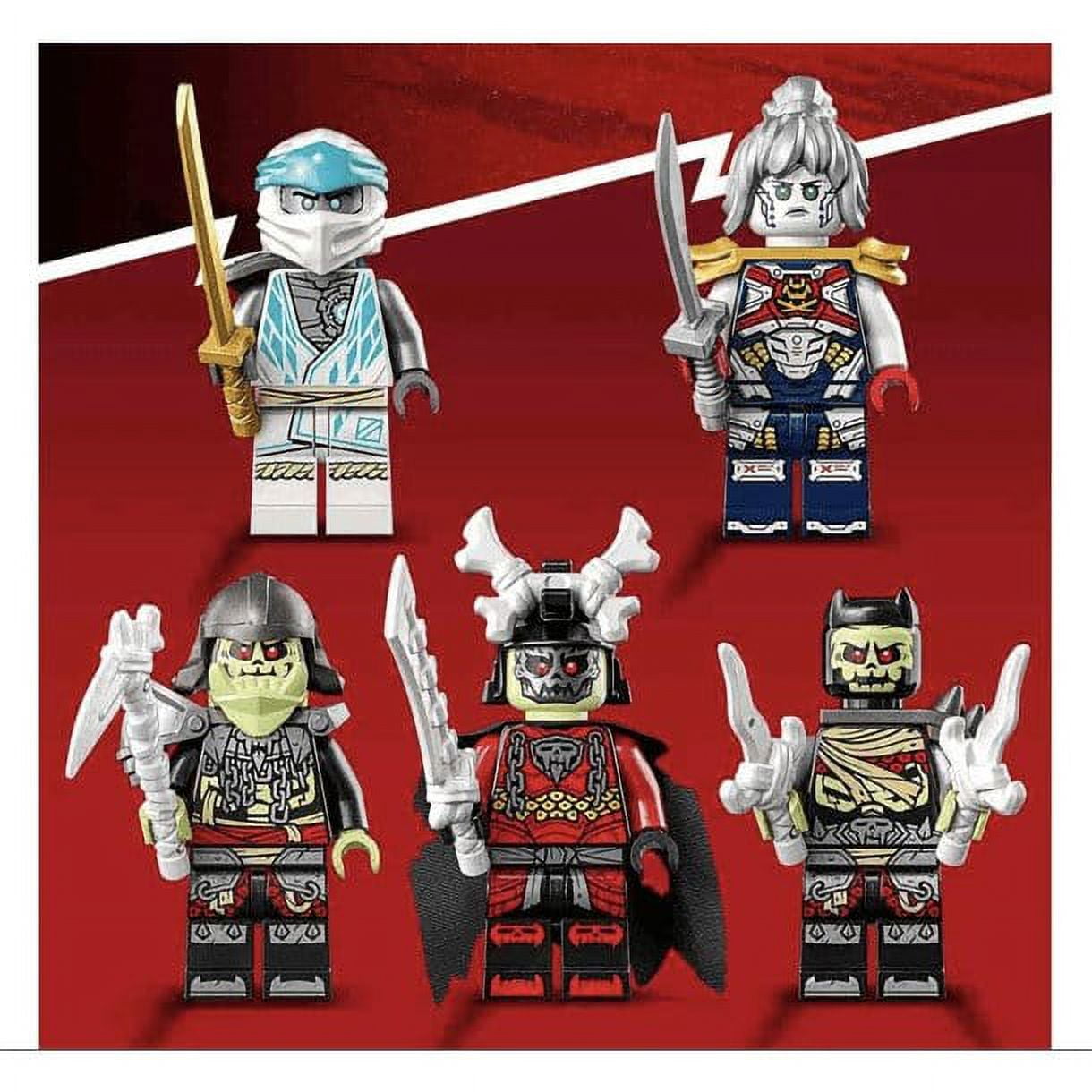 LEGO NINJAGO Zane's Ice Dragon Creature 71786, 2in1 Dragon Toy to Action Figure Warrior, Model Building Kit, Construction Set for Kids with 5 Minifigures