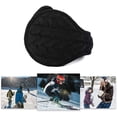 thumbnail image 7 of Unisex Warm Knit Earmuffs Ladies Cashmere Winter Pure Color Outdoor Fur Earwarmer, Adjustable Wrap, 7 of 7