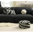 thumbnail image 3 of Fennco Styles Zebra Stripe Faux Fur Animal Design Decorative Lumbar Throw Pillow Cover 12" W x 20" L – Grey Plush Cushion Case for Couch, Bedroom, Living Room and Office Décor, 3 of 5