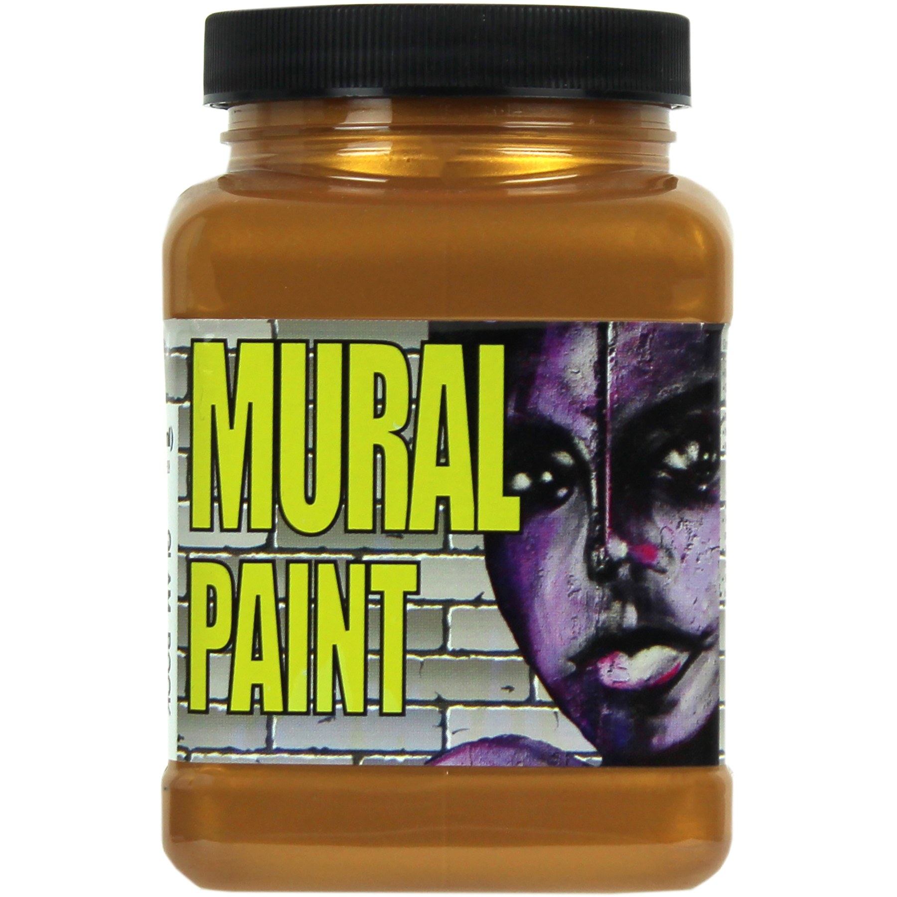 Chroma Mural Paint, Pint, Glam Rock (Gold Metallic), Pack of 2
