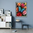 thumbnail image 7 of Diamond Art Kit for Adults, Colorful Butterflies On Vibrant Roses Diamond Painting for Adults Beginners, DIY Diamond Art Painting Kits, 5D Diamond Painting Crafts for Home Decor 12x16 Frameless, 7 of 7