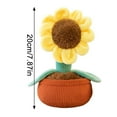 thumbnail image 2 of BallsFHK Cute Simulation Sunflower Potted Cartoon Plush Toy Persimmon Car Aromatherapy Creative Birthday Gift, 2 of 4