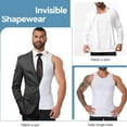 thumbnail image 6 of ANYFIT WEAR Mens Slimming Shirt Body Shaper Vest Workout Tummy Control Tank Tops Abs Abdomen Undershirts, 6 of 7