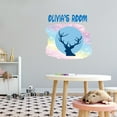 thumbnail image 3 of Personalized Animal Wall Decals for Bedroom - Big Buck Hunting Antlers Wall Sticker Decal With Easy Installation Instructions Custom Name Sticker - Size: 10 In x 10 In, 3 of 5