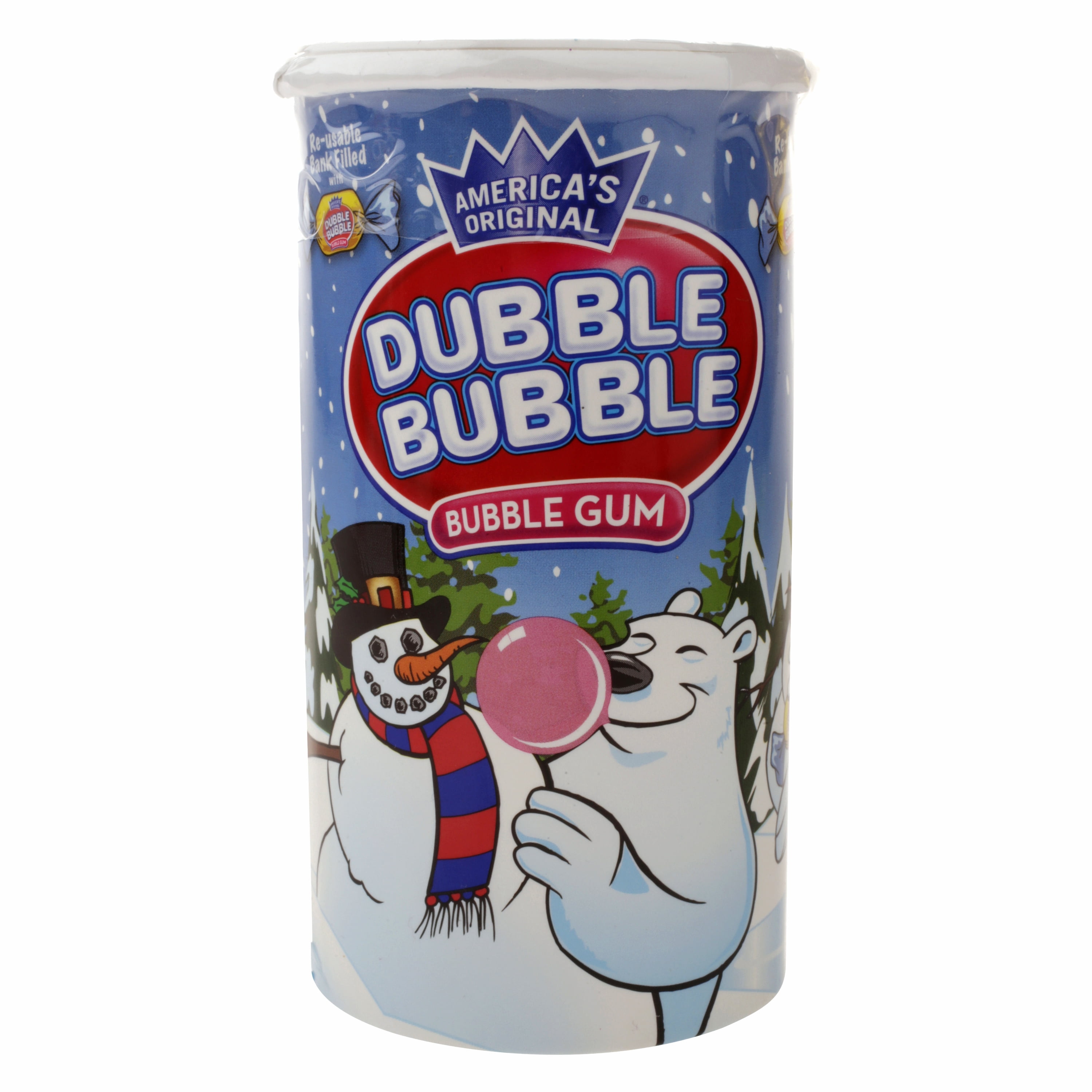 Dubble Bubble Holiday Coin Bank, 3.5 Oz