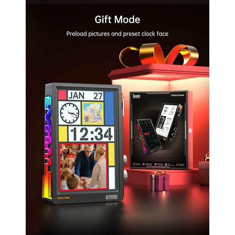 Sぼん Divoom Times Frame ブラック Divoom 10.1