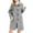 Gray-21, variant on HTNBO Women's Trench Coat Single-Breasted Classic Lapel Petite Overcoat Belted Slim Outerwear Coat