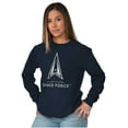 thumbnail image 3 of Classic US Space Force Military Logo Long Sleeve TShirt Men Women Brisco Brands S, 3 of 6