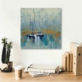 thumbnail image 6 of Epic Graffiti 'Boats in the Harbor III' by Silvia Vassileva, Canvas Wall Art, 18"x18", 6 of 8