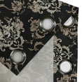 thumbnail image 4 of Ambesonne Grommet Curtain, , 50"x60", Charcoal Grey and Tan, 4 of 5