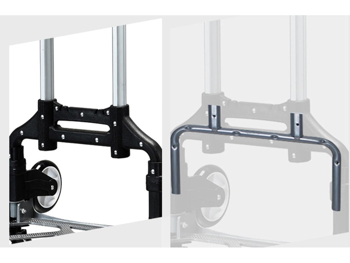 MPM Foldable Hand Truck and Dolly Cart, Aluminum Luggage Trolley, Lightweight Folding Hand Cart, Multipurpose Use For Office, Travel, Moving and Indoor Outdoor Home