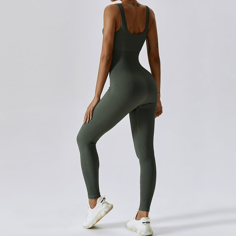 Spring Seamless One-Piece Yoga Suit Dance Belly Tightening