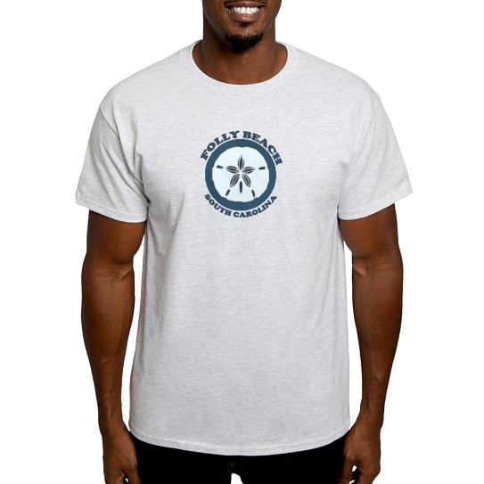 CafePress - Folly Beach SC Light T Shirt - Men's Classic Cotton T-Shirts