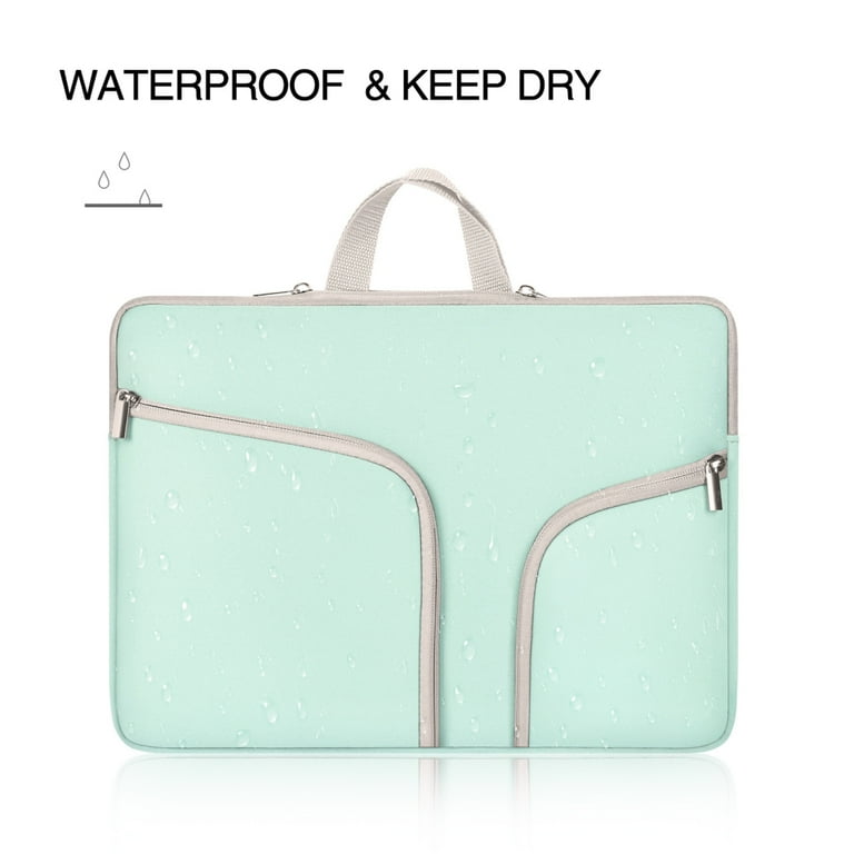 Ladies Laptop Tote Handbag | Woman's Mac Book Waterproof Handbag Case | Girls Laptop Bag with Accessories Bag | Premium Laptop Case Sleeve