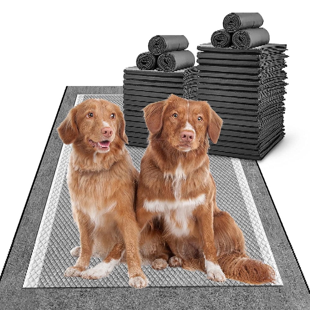Charcoal Puppy Pads 28"x34" Extra Large Dog Pads, Activated Carbon Odor