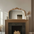 thumbnail image 4 of Crystal Art Gallery 24" x 34" Gold Traditional Arch Decor Mirror, 4 of 18