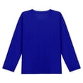 thumbnail image 6 of Zpanxa Toddler Girls Solid Color Oversized Long Sleeve Crewneck Pullover Sweatshirt Loose Fit Side Pocket Plain Casual Basic Tops, 6 of 9