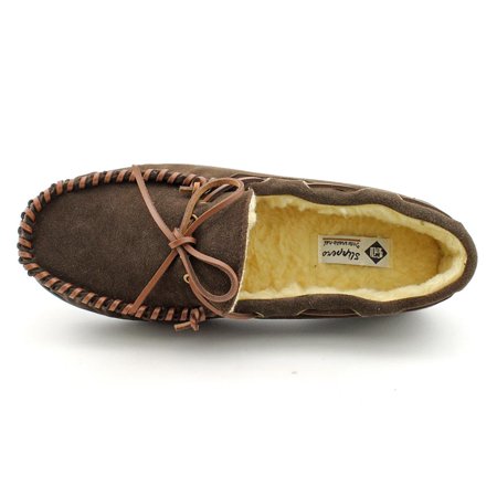 extra wide mens moccasin slippers
