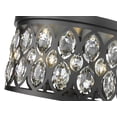 thumbnail image 4 of 6010F18HB-Z-Lite-Dealey - 5 Light Flush Mount-9.75 Inches Tall and 18 Inches Wide-Heirloom Brass Finish, 4 of 7