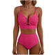 thumbnail image 3 of TaTaai Elegant V-Neck Bikini for Women, High Waist Hollow Out Swimsuit, Soft Stretch Fabric with Adjustable Straps, Ideal for Beach, Pool and Summer Activities Gift, 3 of 9
