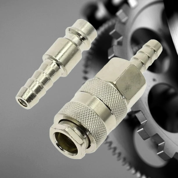 Conexión de manguera de aire de 6,35/8/10mm operación con una sola mano conector neumático de tipo europeo fácil instalación para espiga de manguera de compresor de aire