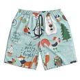 thumbnail image 5 of Goofa Christmas Winter Animals Printed Mens Swim Trunks Summer Quick Dry Short Beach Swimwear Bathing Suits-X-Large, 5 of 9