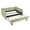 Green, variant on MIKIBAMA Navy Linen Gingham Twin Daybed with Trundle and USB Port