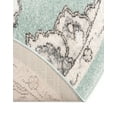 thumbnail image 5 of Unique Loom Parker Collection Area Rug - Kokulu (5' Round Aqua/Beige), 5 of 12