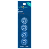 Hello Hobby Class 15 Plastic Clear Transparent Bobbins, 4 Count