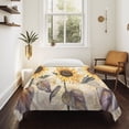 thumbnail image 4 of Sunflower Large Tapestry for Bedroom Wall Hanging Tapestry, Yellow Summer Botanical Farmhouse Flower Ceiling Backdrop Tapestries Poster Blanket Wall Decor for Teens Room Living Room Dorm 100" x 59", 4 of 8