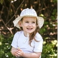 thumbnail image 5 of JAN & JUL Girls' Cotton Floppy Sun-Hats for Beach, Summer, UPF 50 Cotton (XL: 5-12 years, Dots), 5 of 7