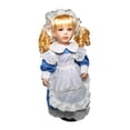 thumbnail image 2 of Muñeca de porcelana, adorno de mesa, regalo de cumpleaños, 40 cm, linda estatua, centro de mesa. Azul, 2 of 9