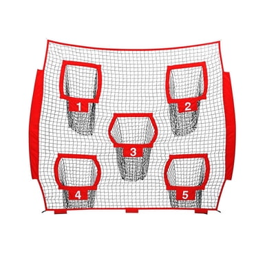 Siruishop Filet de Lancer de Football Améliore les Compétences avec 5 Cibles pour Jardin Enfants Adultes Pelouse