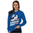 thumbnail image 4 of Popeye The Sailor Man American Might Long Sleeve TShirt Men Women Brisco Brands S, 4 of 6