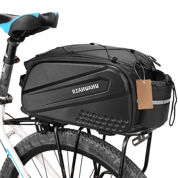 10L Multifunctional Bicycle Rear Seat Bag Waterproof Cycling Bike Rack Trunk Cargo Bag Pannier Bag Handbag Shoulder Bag